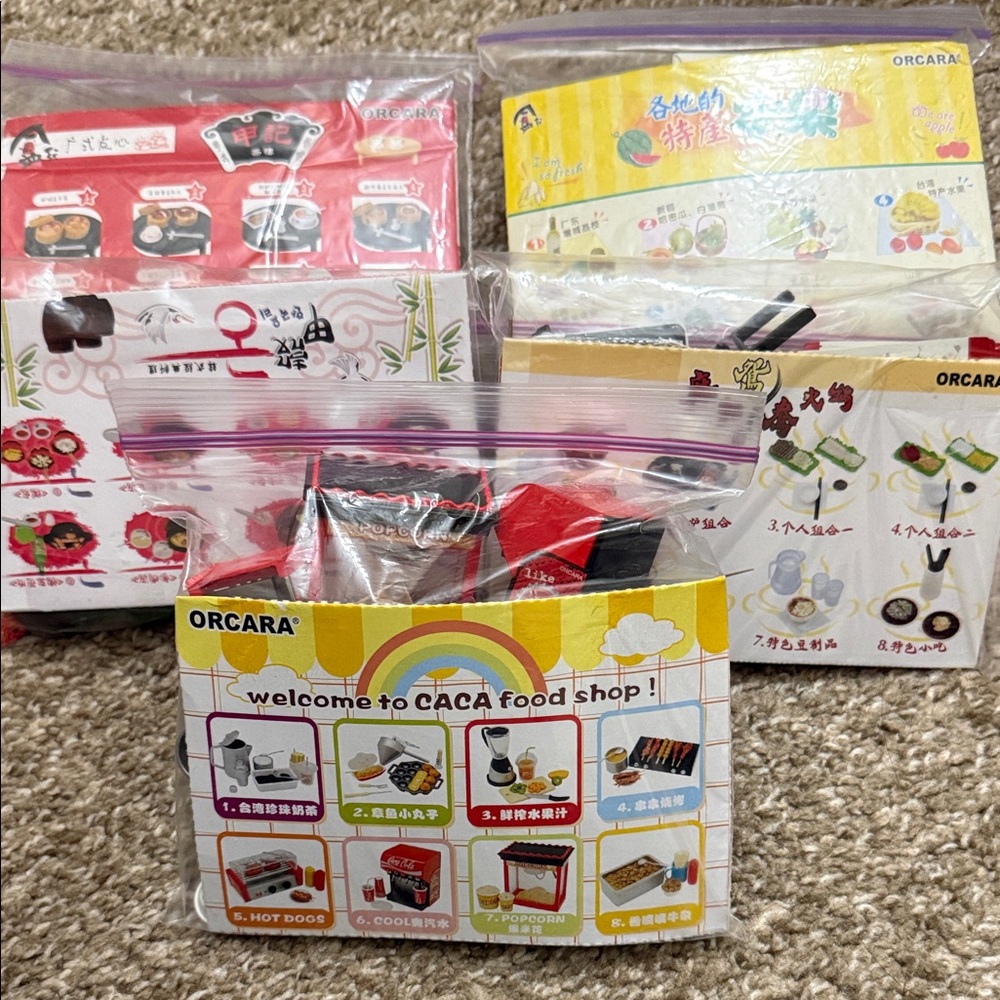 Orcara Miniature Food Set